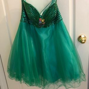 COPY - Green Strapless Homecoming Dress